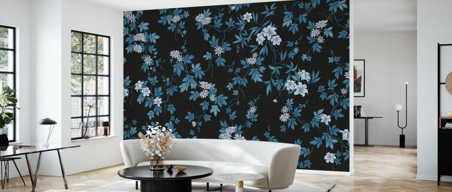 PHOTOWALL / Lovely Floral Design - Grey (e93699)