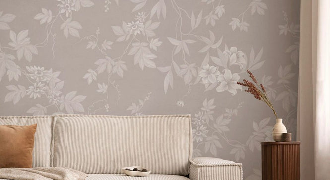 PHOTOWALL / Lovely Floral Design - Powdery Pink White (e93704)