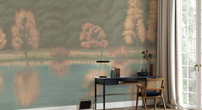 PHOTOWALL / Reflection by the Lake - Light (e93708)