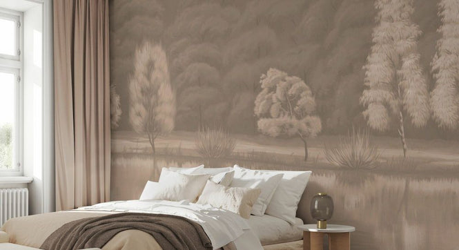 PHOTOWALL / Reflection by the Lake - Sepia II (e93712)