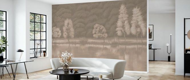 PHOTOWALL / Reflection by the Lake - Sepia II (e93712)