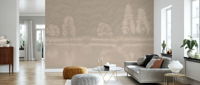 PHOTOWALL / Reflection by the Lake - Sepia Light (e93713)