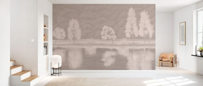 PHOTOWALL / Reflection by the Lake - Warm Nude (e93714)