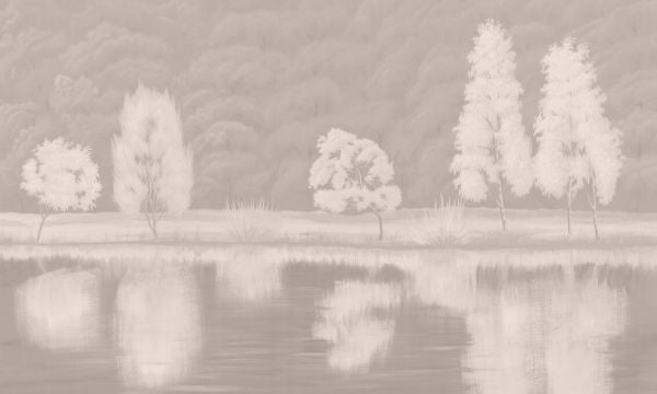 PHOTOWALL / Reflection by the Lake - Warm Nude (e93714)