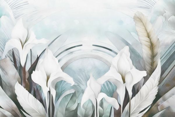 PHOTOWALL / Irises and Feathers II (e93718)