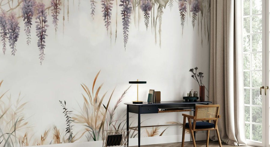 PHOTOWALL / Wisteria and Field Grasses (e93722)