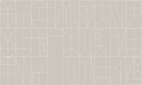 PHOTOWALL / Abstract Geometric Shapes - Beige (e93723)