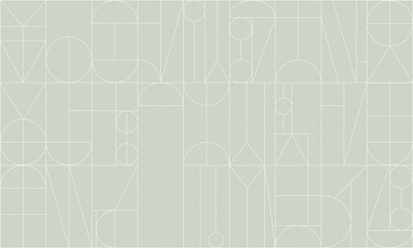 PHOTOWALL / Abstract Geometric Shapes - Green (e93724)