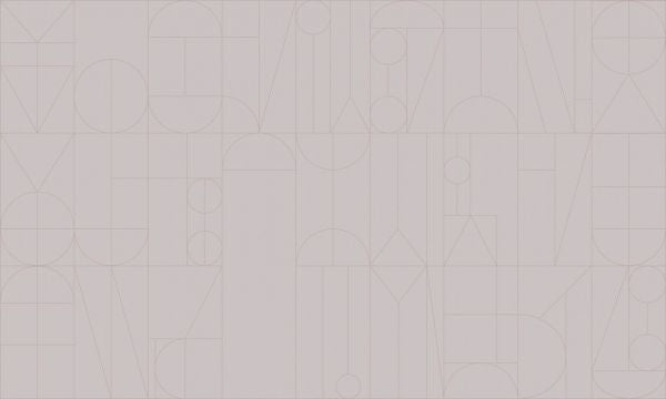 PHOTOWALL / Abstract Geometric Shapes - Pink (e93732)