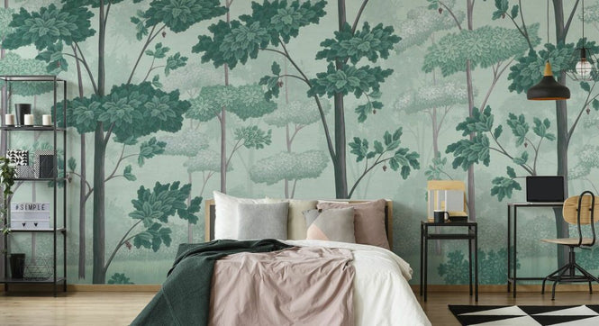 PHOTOWALL / Oak Tree Tales Green - II (e93775)