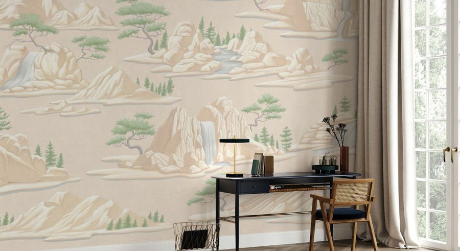 PHOTOWALL / Lagoon Escape - Beige (e93791)