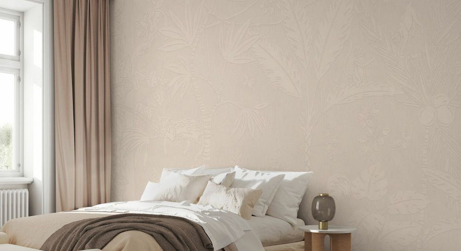 PHOTOWALL / Embossed Oasis - Beige (e93815)