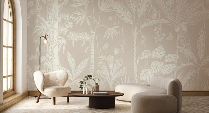 PHOTOWALL / Embossed Oasis - Beige II (e93816)