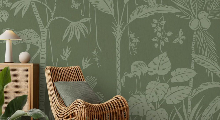 PHOTOWALL / Embossed Oasis - Green (e93820)