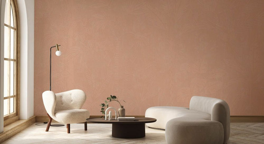 PHOTOWALL / Embossed Oasis - Terracotta (e93823)