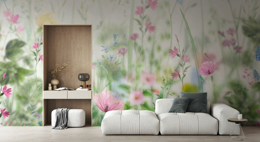 PHOTOWALL / Delicate Floral Meadow (e93836)