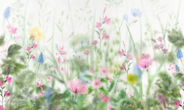 PHOTOWALL / Delicate Floral Meadow (e93836)