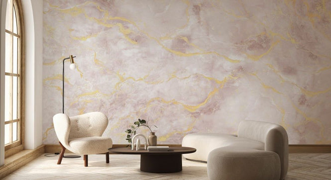 PHOTOWALL / Marble Reverie - Pink (e93846)