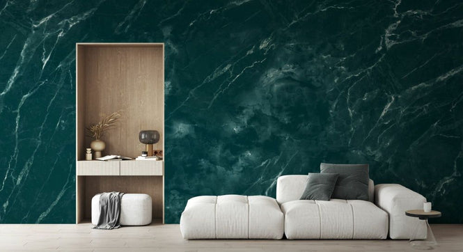 PHOTOWALL / Marble Mirage - Green (e93849)