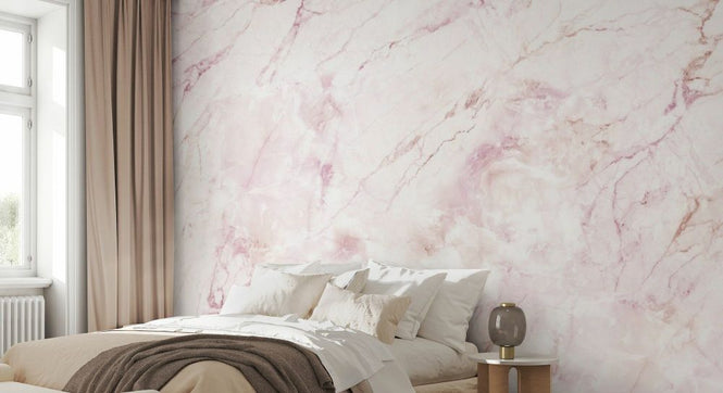 PHOTOWALL / Marble Mirage - Pink (e93850)