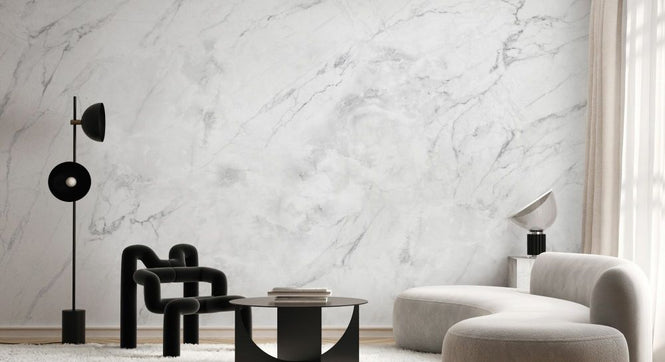 PHOTOWALL / Marble Mirage - White (e93851)