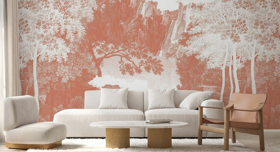 PHOTOWALL / Dense Forest - Light Peach (e93888)