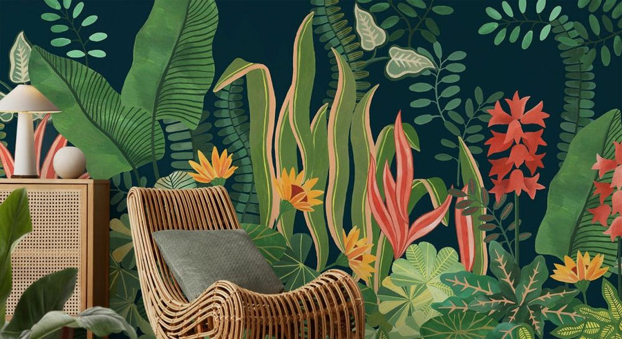 葉 ページ PHOTOWALL / Leafy Greenery - Green (e94728) | 輸入壁紙専門店
