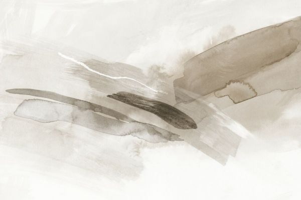 PHOTOWALL / Watercolor Brush Strokes in Neutral Tones (e93962)