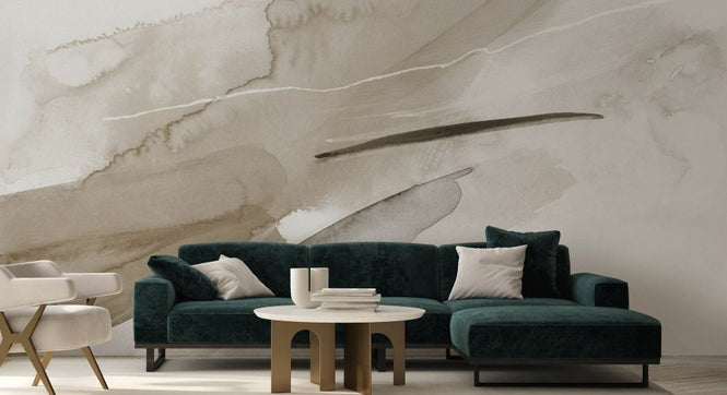 PHOTOWALL / Watercolor Brush Strokes in Neutral Tones III (e93964)