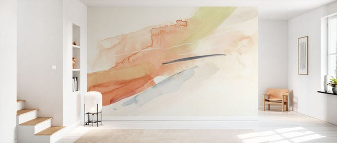 PHOTOWALL / Watercolor Brush Strokes in Warm Tones III (e93967)