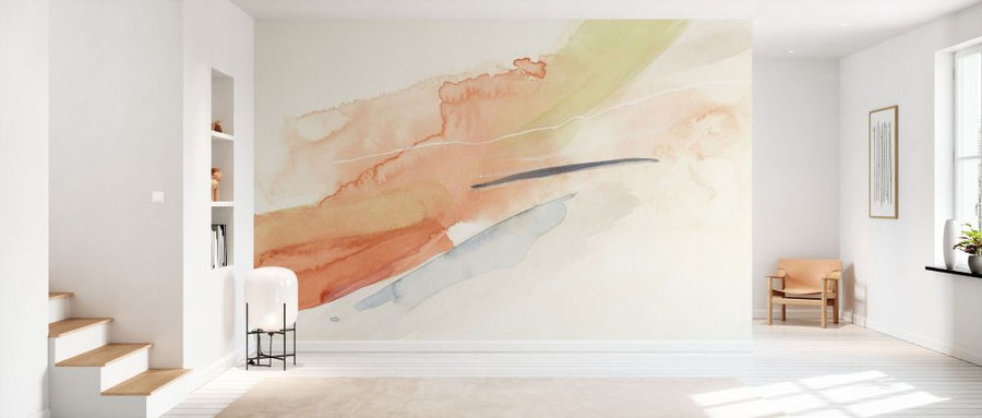 PHOTOWALL / Watercolor Brush Strokes in Warm Tones III (e93967)