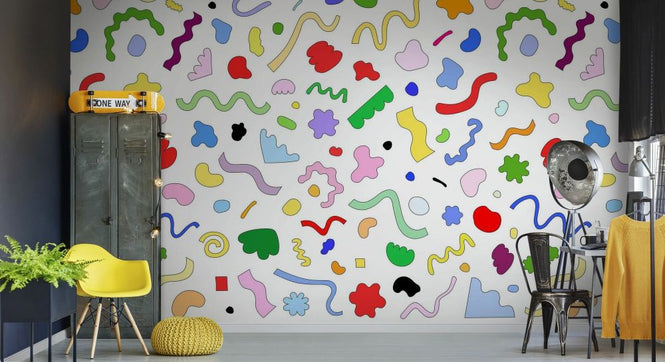 PHOTOWALL / Woodshop Mural - White (e93994)