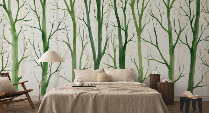 PHOTOWALL / Beech Forrest Watercolor (e94049)