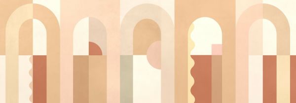 PHOTOWALL / Abstract Archways - Muted Colors (e94068)