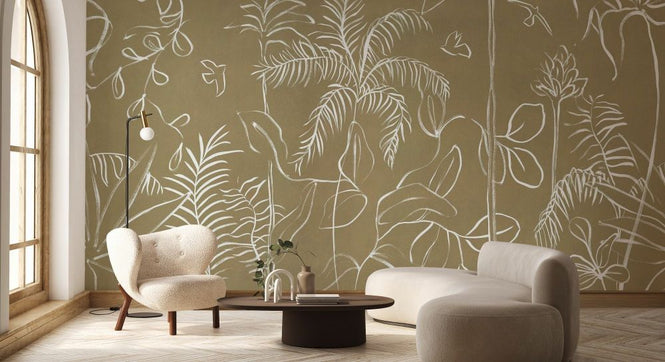 PHOTOWALL / Vestured Line - Beige (e94129)