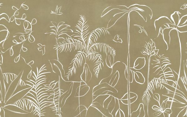 PHOTOWALL / Vestured Line - Beige (e94129)