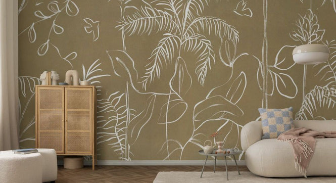 PHOTOWALL / Vestured Line - Beige (e94129)