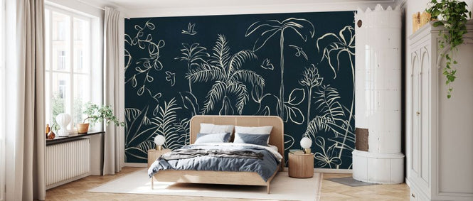 PHOTOWALL / Vestured Line - Blue (e94130)