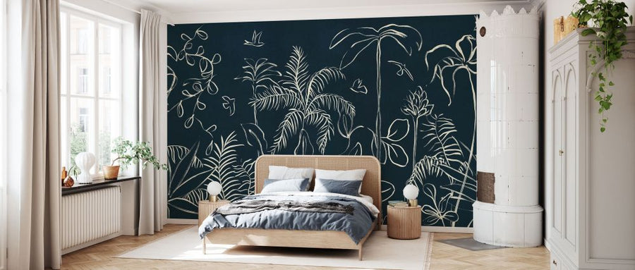 PHOTOWALL / Vestured Line - Blue (e94130)