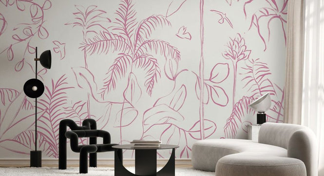 PHOTOWALL / Vestured Line - Pink (e94134)