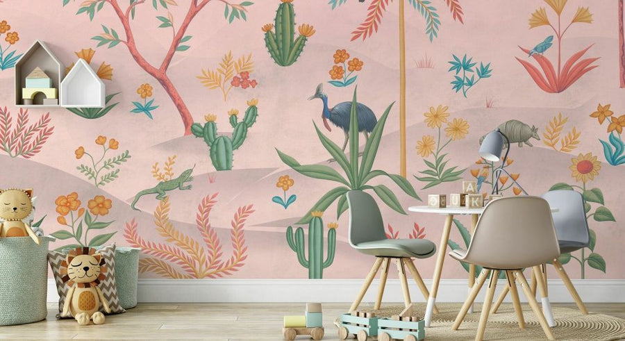 PHOTOWALL / Desert Garden - Pink (e94141)