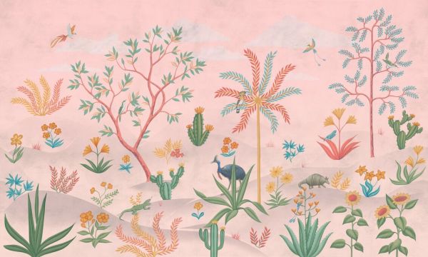 PHOTOWALL / Desert Garden - Pink (e94141)