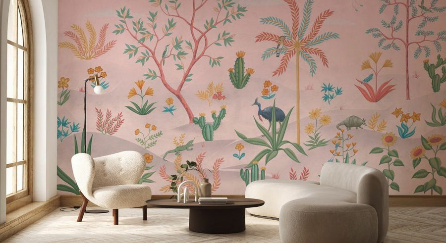 PHOTOWALL / Desert Garden - Pink (e94141)