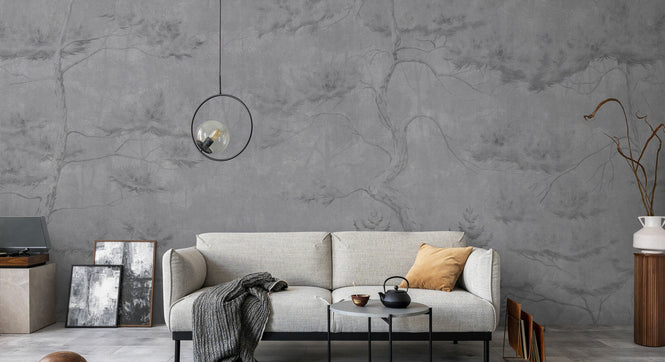 PHOTOWALL / Tall Trees - Light Grey (e94311)