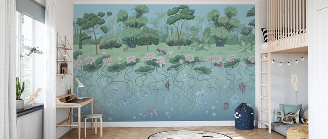 PHOTOWALL / Pond - Blue (e94322)