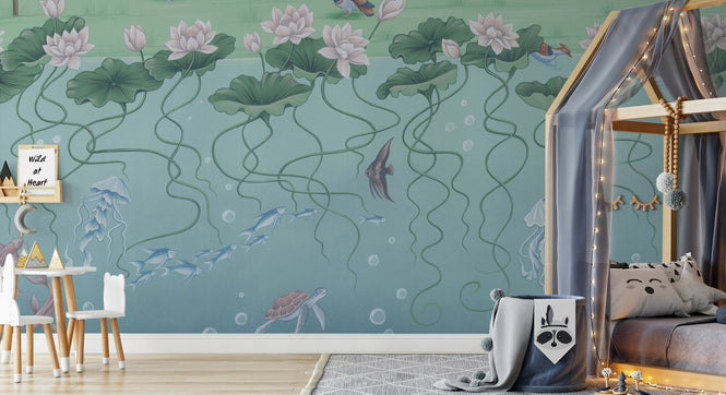 PHOTOWALL / Pond - Blue (e94322)