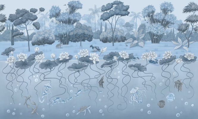 PHOTOWALL / Pond - Blue Tone (e94334)