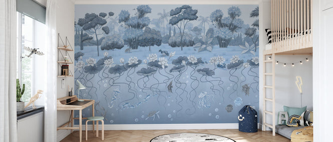 PHOTOWALL / Pond - Blue Tone (e94334)