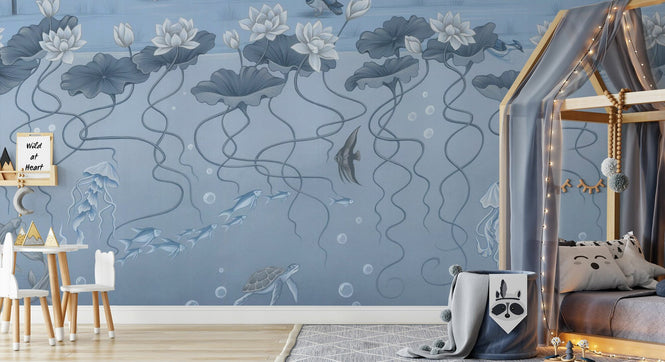 PHOTOWALL / Pond - Blue Tone (e94334)