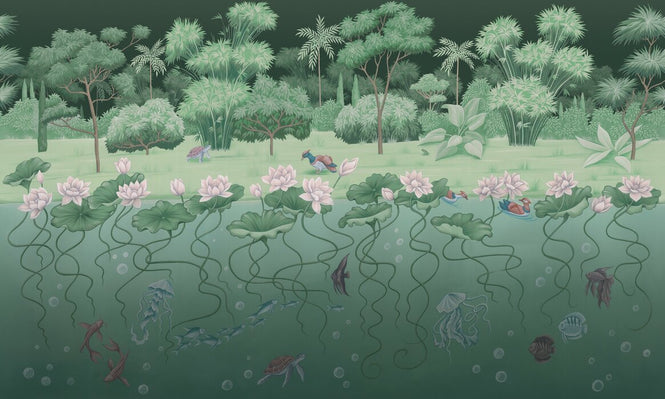 PHOTOWALL / Pond - Dark Green (e94337)